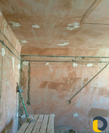 Штукатурка машинным способом работа под обои