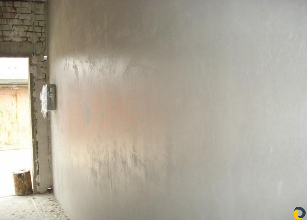 Штукатурка механизированная под обои