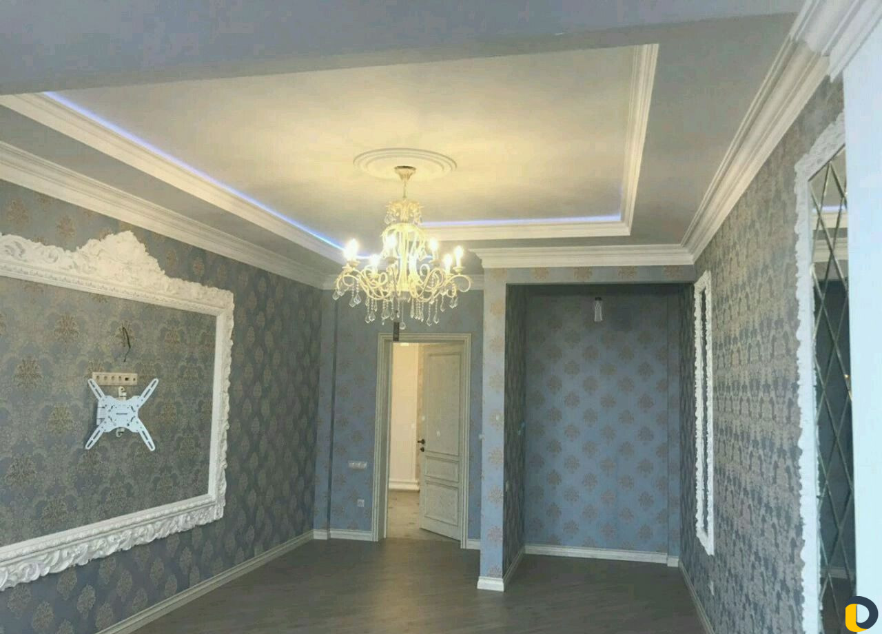 Штукатурка, шпаклевка, побелка, обои, карнизы