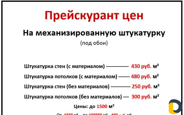 Штукатурка стен и потолков