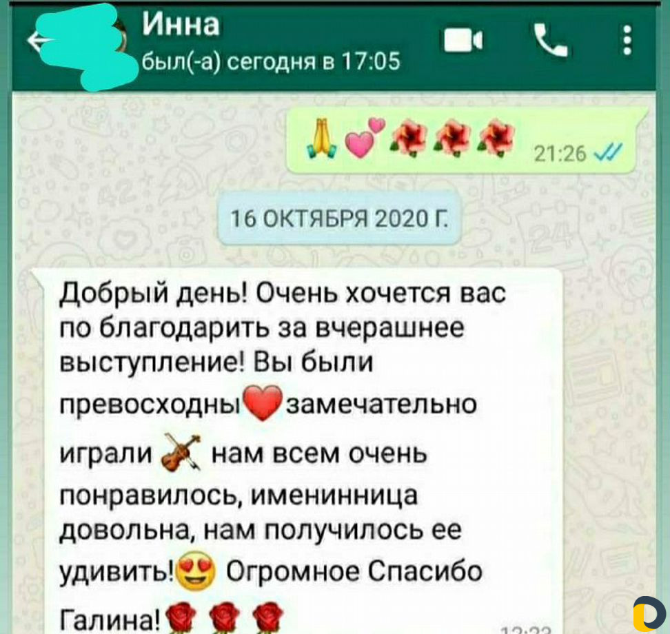 Скрипка. Музыкальное сопровождение мероприятий