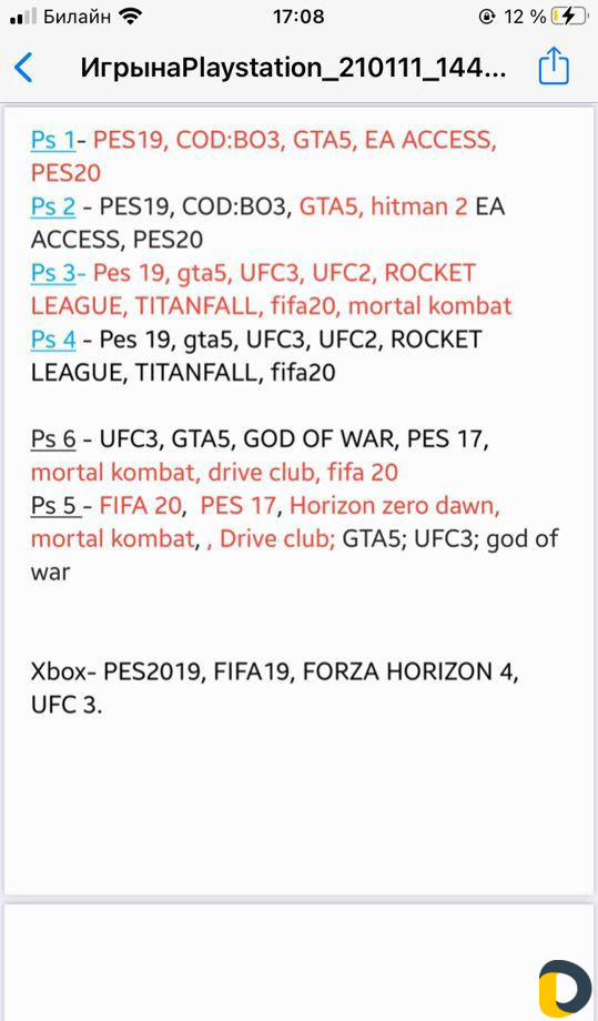 Sony PS4 и Xbox