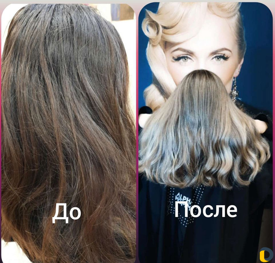 Стрижка, покраска, мелирка, блики, керотиновое вып