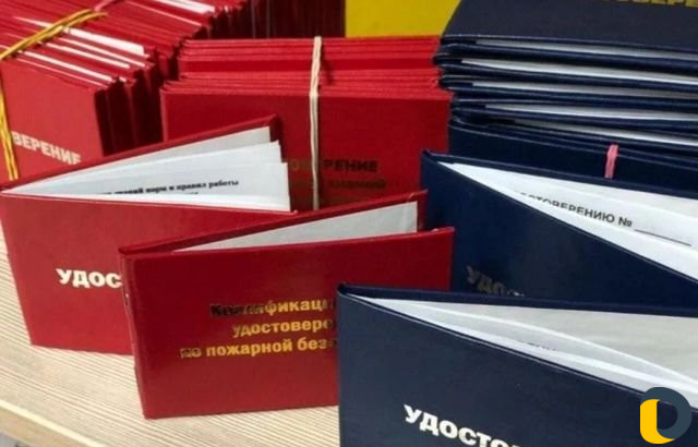 Строительные корочки удостоверения разрешения