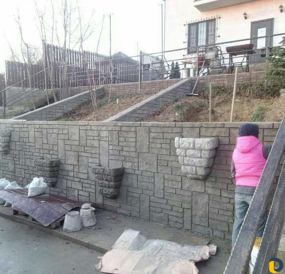 Строительство, водопады пруды бетон, дома, проект