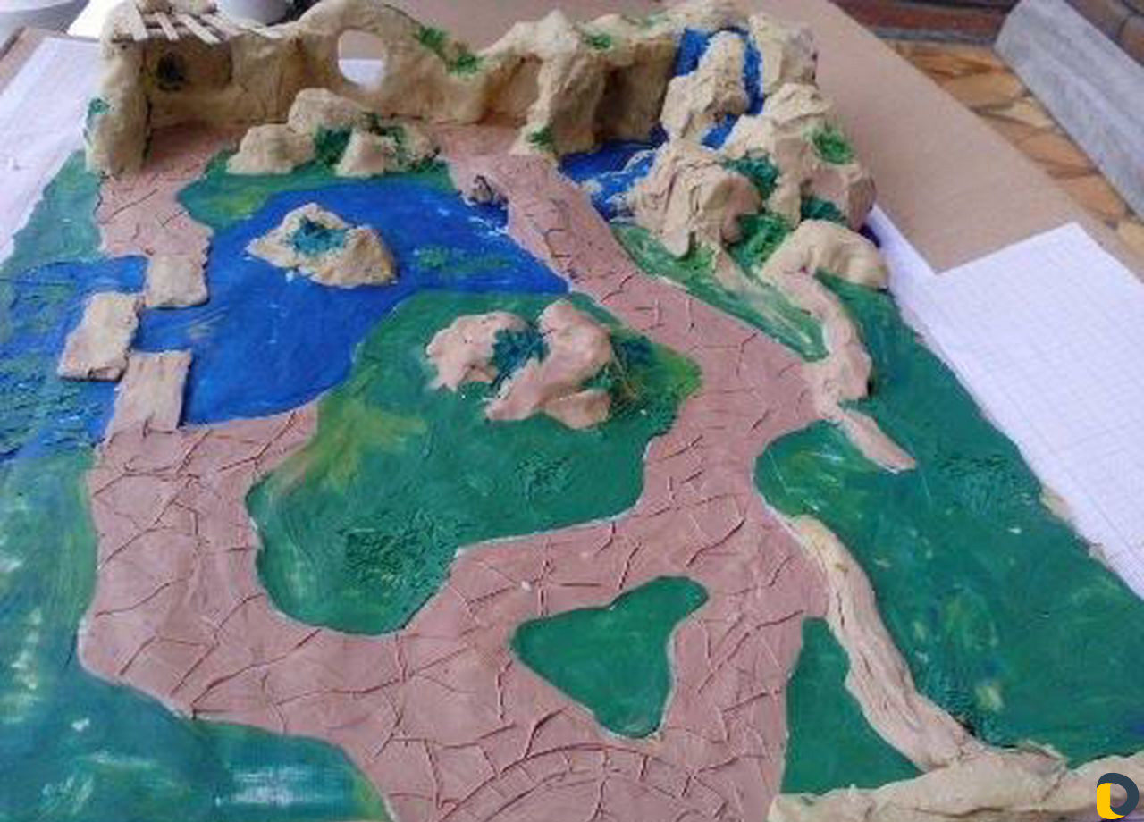 Строительство, водопады пруды бетон, дома, проект