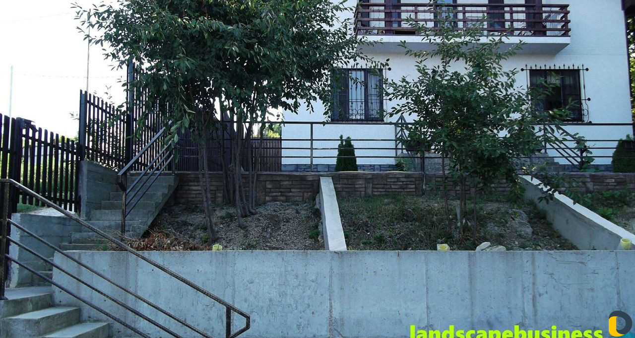 Строительство, водопады пруды бетон, дома, проект