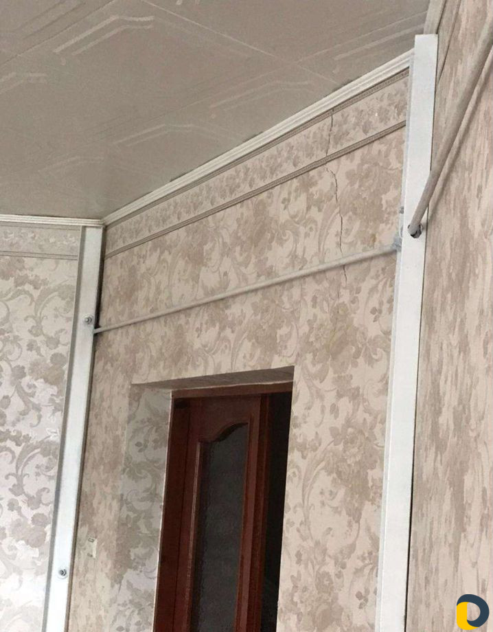 Стяжка домов металлическим каркасом