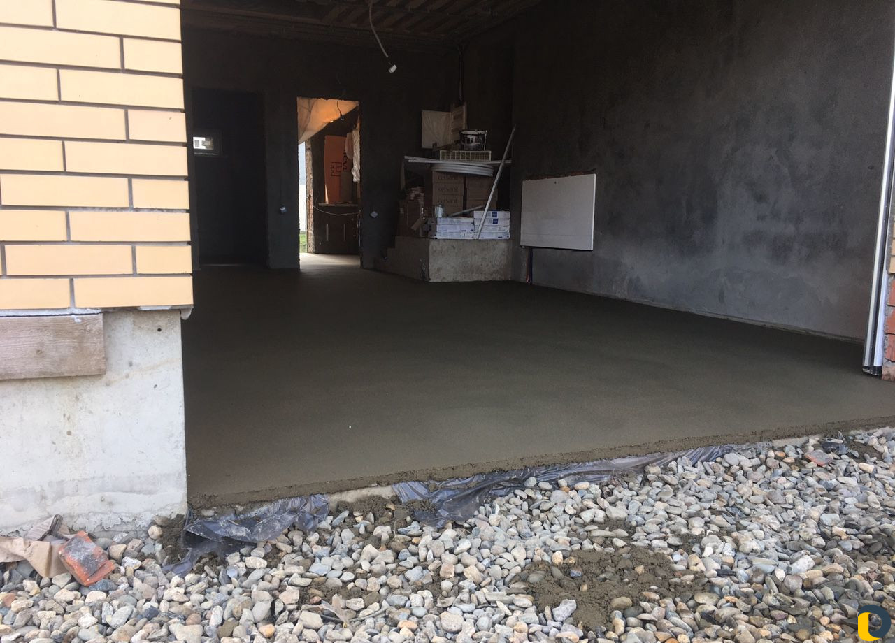 Стяжка пола, механизированная, полусухая, сухая