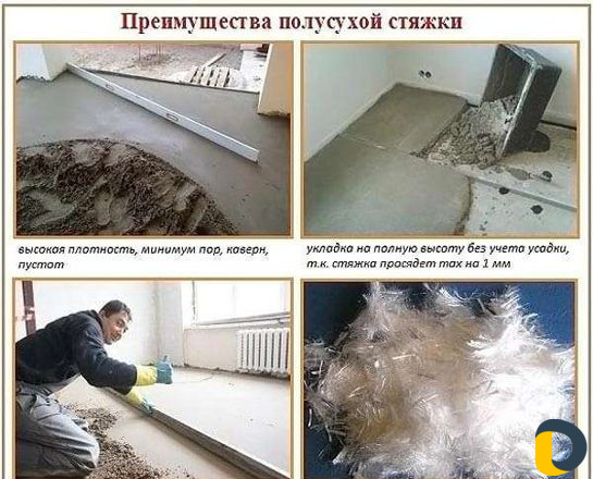 Стяжка пола за 1 день