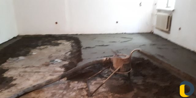 Стяжка пола за один