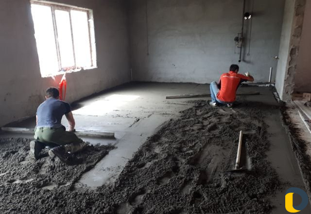 Стяжка пола за один
