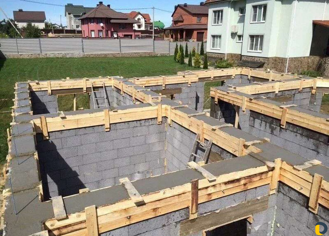 Стяжки пояс фундамент