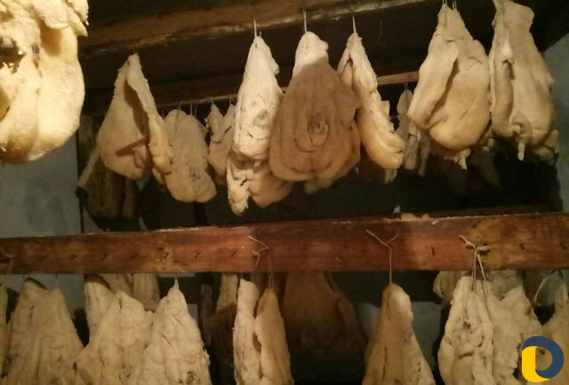 Сушенная колбаса, мясо, натуральный продукт курдюк