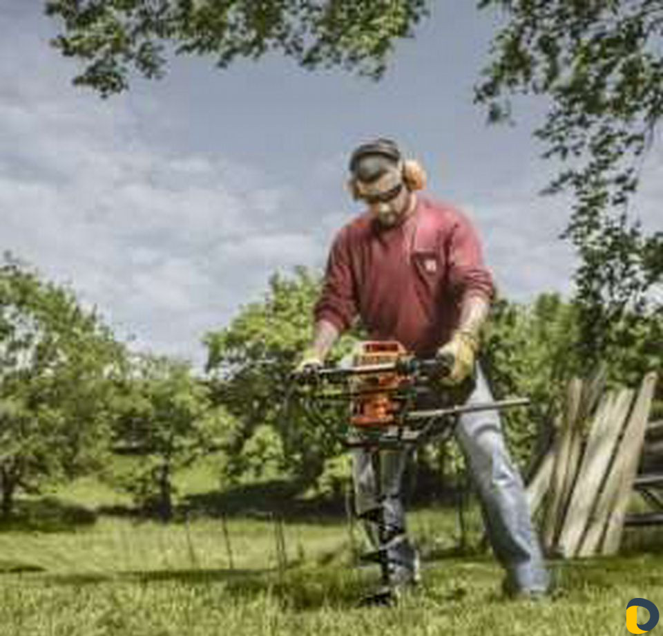 Сверление отверстий под забор