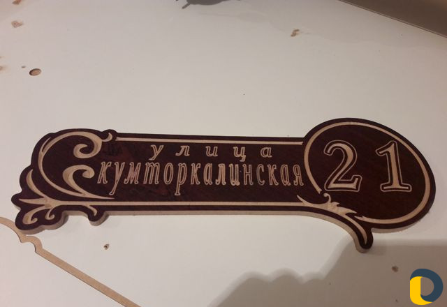 Табличка С улицей