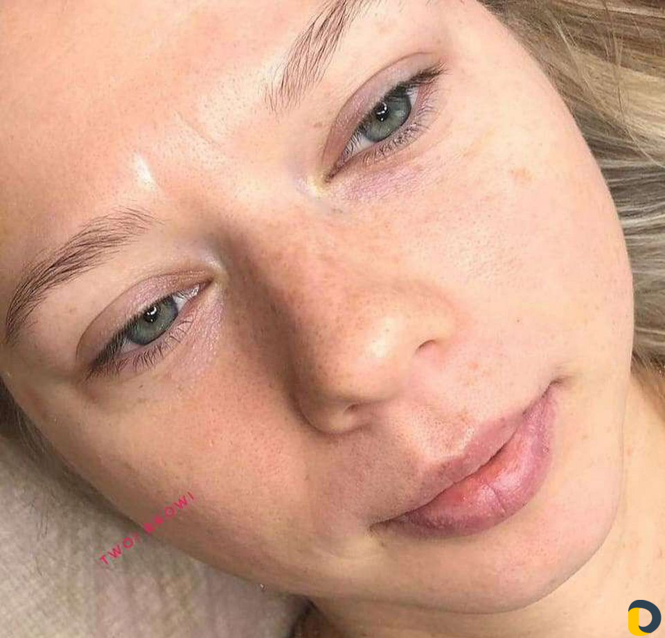 Татуаж бровей и губ, с отличным результатом