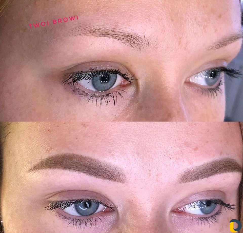 Татуаж бровей и губ, с отличным результатом