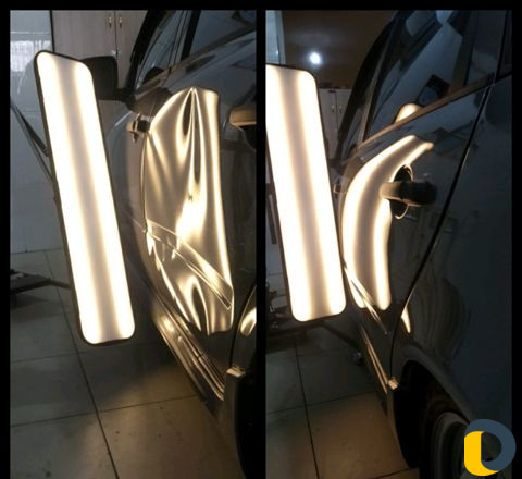 Удаление вмятин без покраски. Полировка