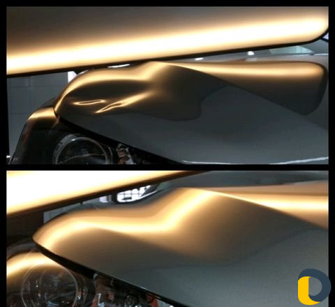 Удаление вмятин без покраски. Полировка