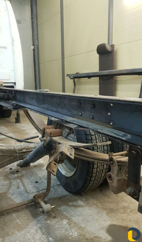 Удлинение рамы газель на клёпки