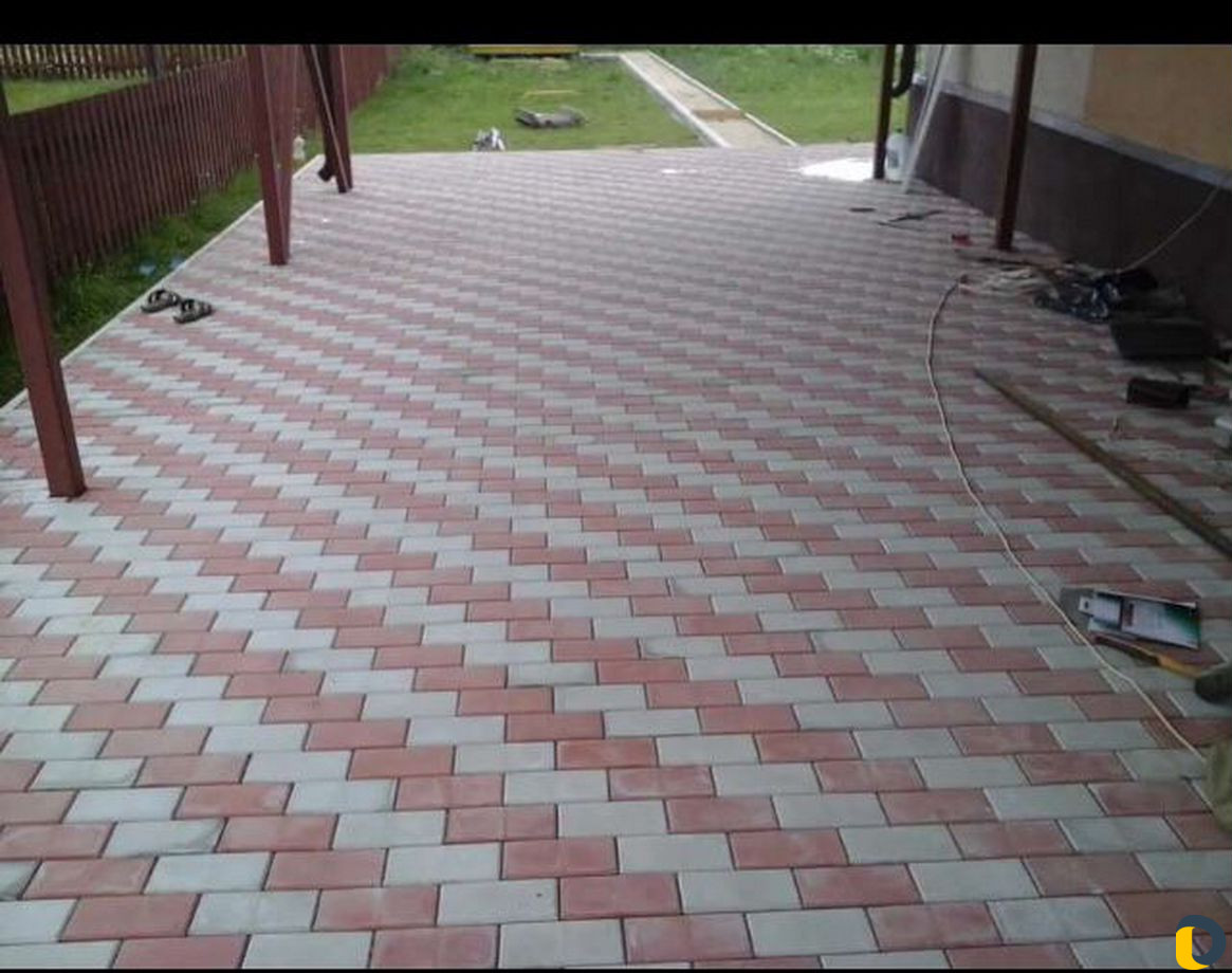 Укладка Брусчатка тротуарной плитки