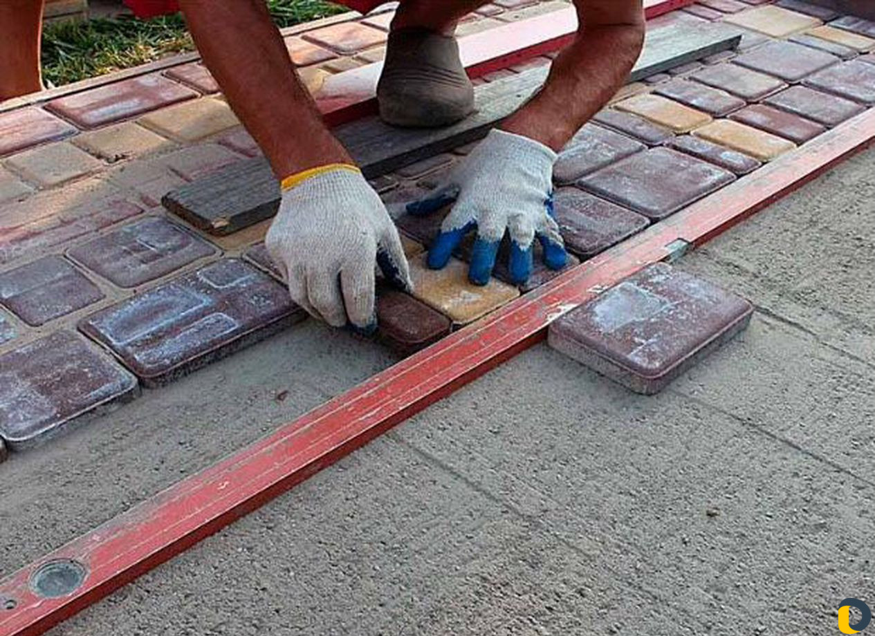 Укладка Брусчатка тротуарной плитки