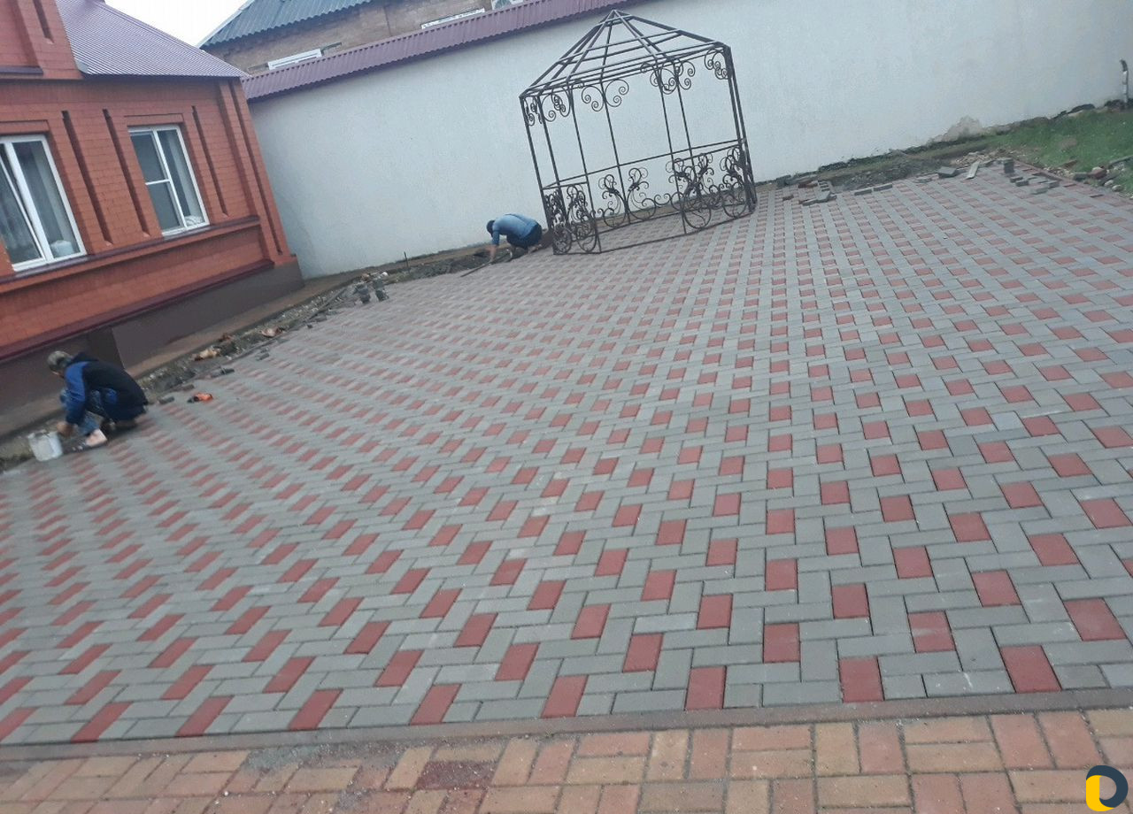Укладка брусчатка