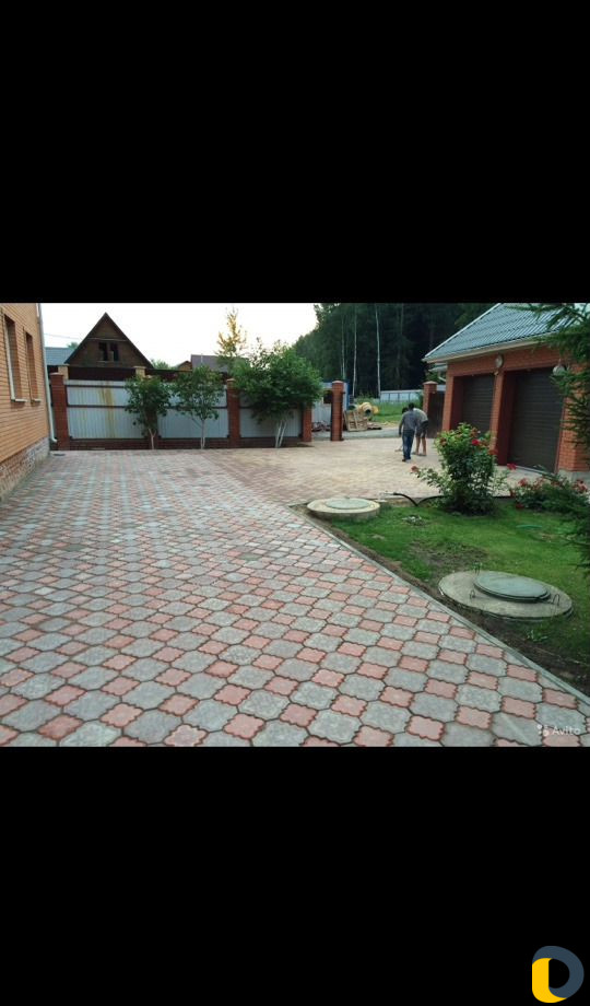 Укладка брусчатки, бордюров, бетонные площадки, тд
