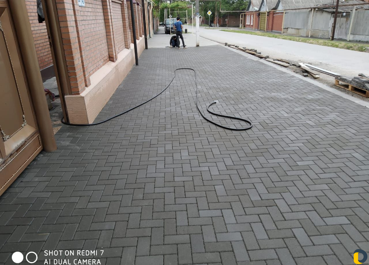 Укладка брусчатки