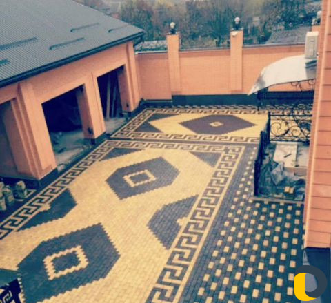 Укладка брусчатки