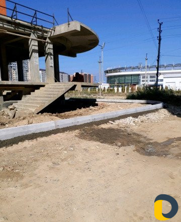 Укладка. плитка, заливка, бордюры, поребрика