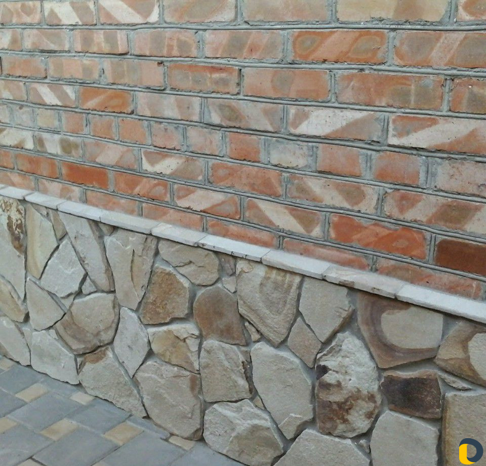 Укладка природного камня песчаник