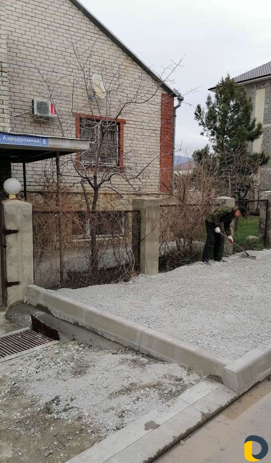 Укладка тратуарной плитки