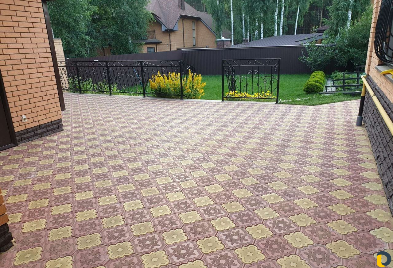 Укладка тротуарной плитки, брусчатки