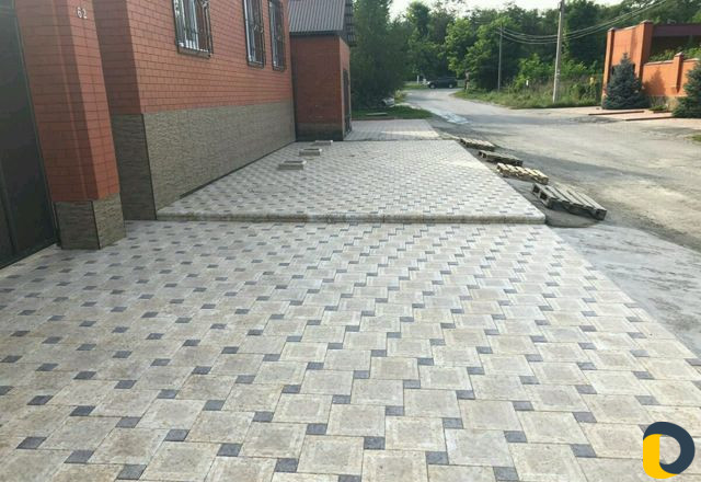 Укладка тротуарной плитки и дикого камня