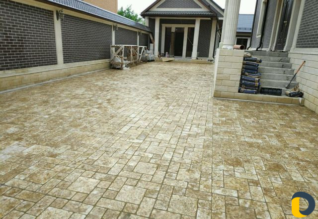 Укладка тротуарной плитки и дикого камня