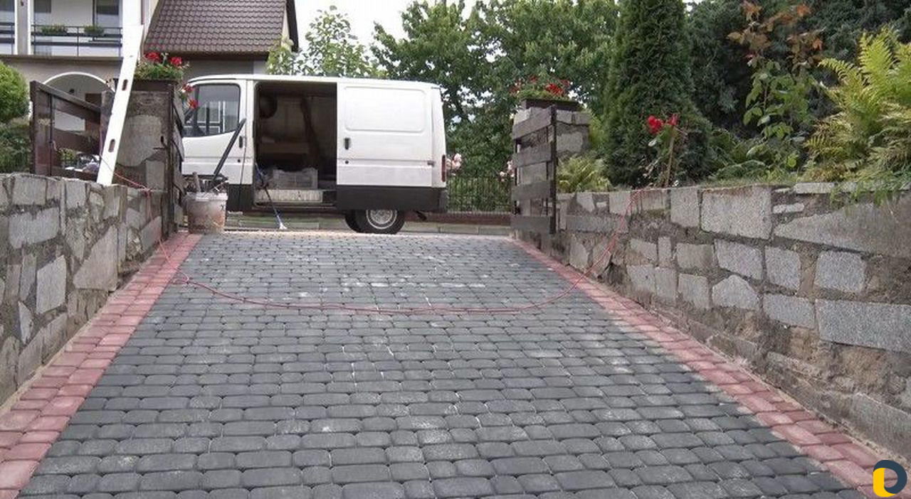 Укладка тротуарной плитки, монтаж асфальта