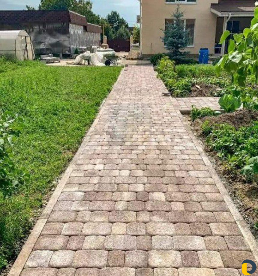Укладка тротуарной плитки. Укладка брусчатки