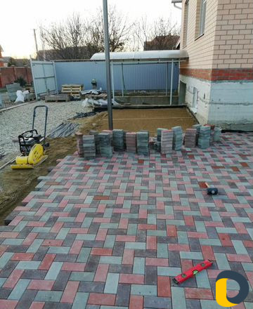 Укладка тротуарной плитки
