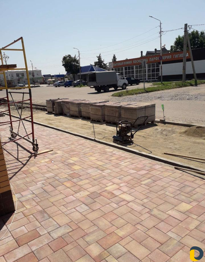 Укладка тротуарной плитки