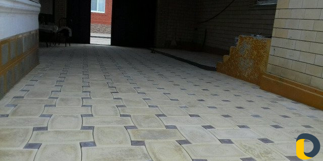 Укладка тротуарной плитки
