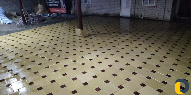 Укладка тротуарной плитки