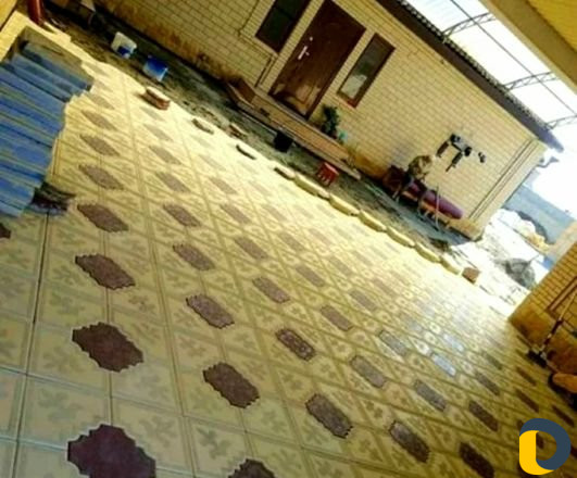 Укладка тротуарной плитки