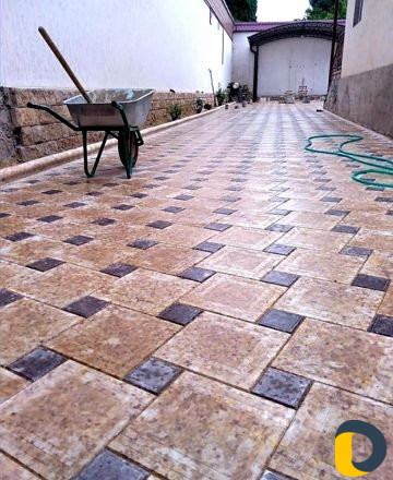 Укладка тротуарной плитки