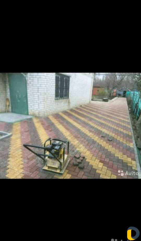 Укладка тротуарной плитки
