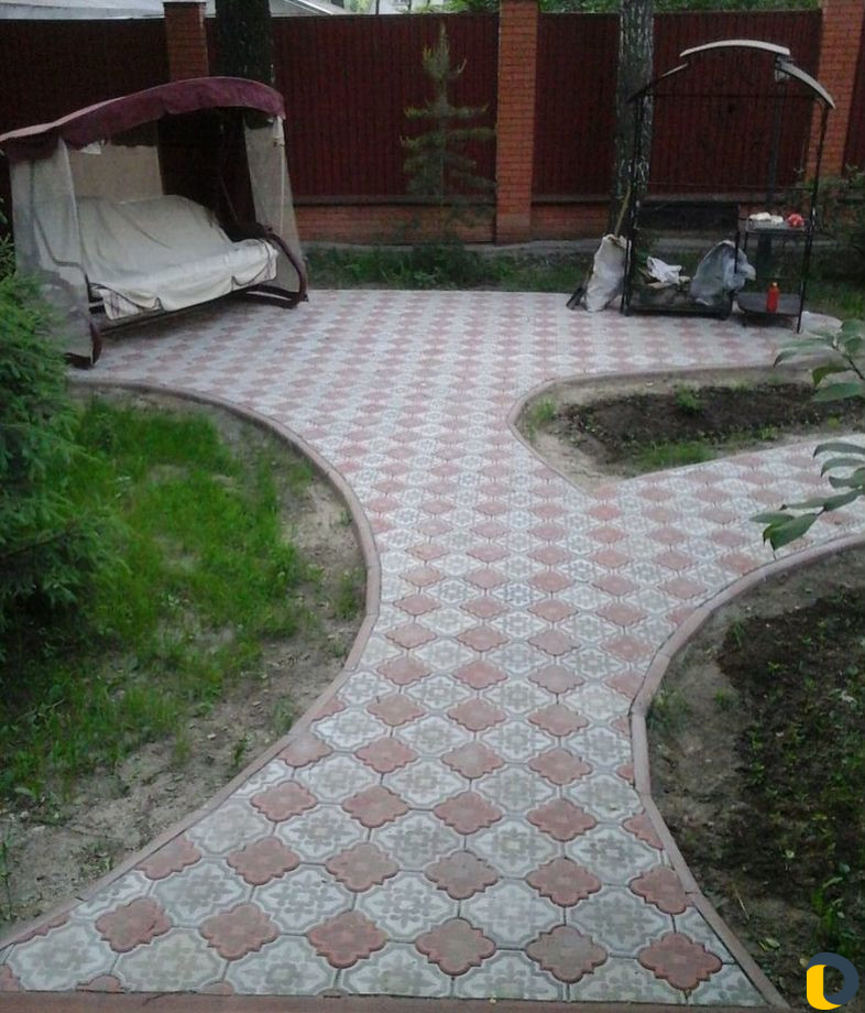 Укладка тротуарной плитки