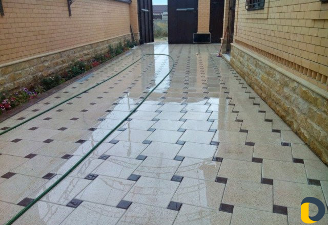 Укладка тротуарной плитки