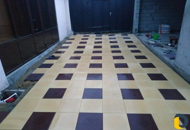 Укладка тротуарной плитки