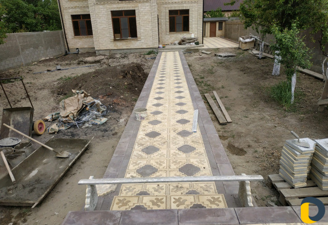 Укладка тротуарной плитки
